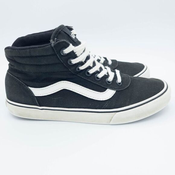 Old Skool Van's High top Black Women's Size 7 - Picture 3 of 7